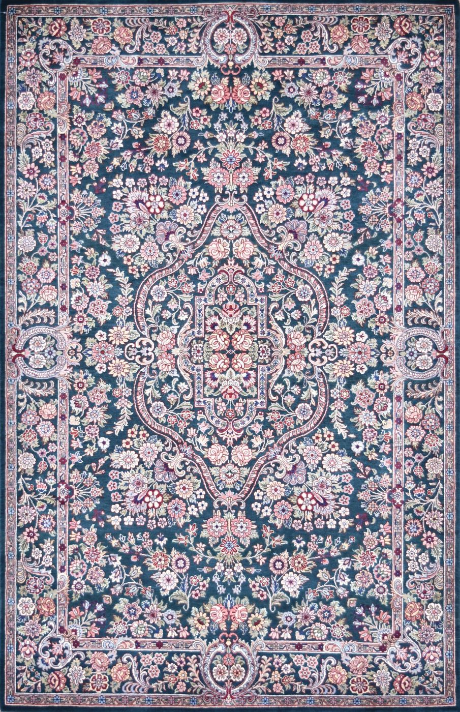 Aubusson Kushboo D.Green, 4′7″ × 7′2″
