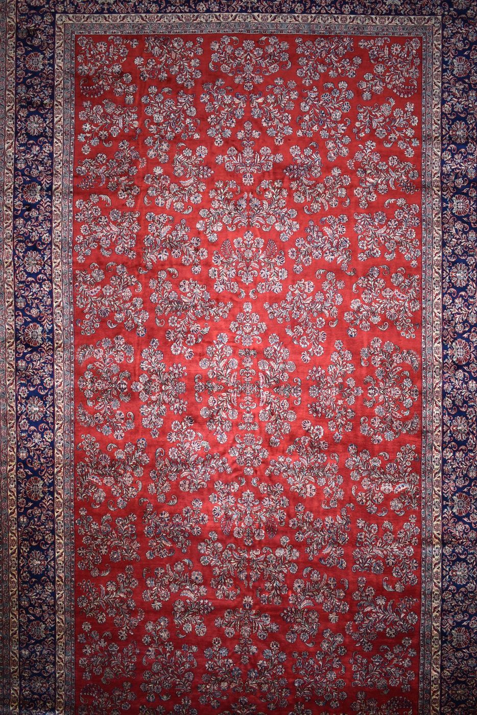 Sarouk Red & Navy, 13′8″ × 24′6″