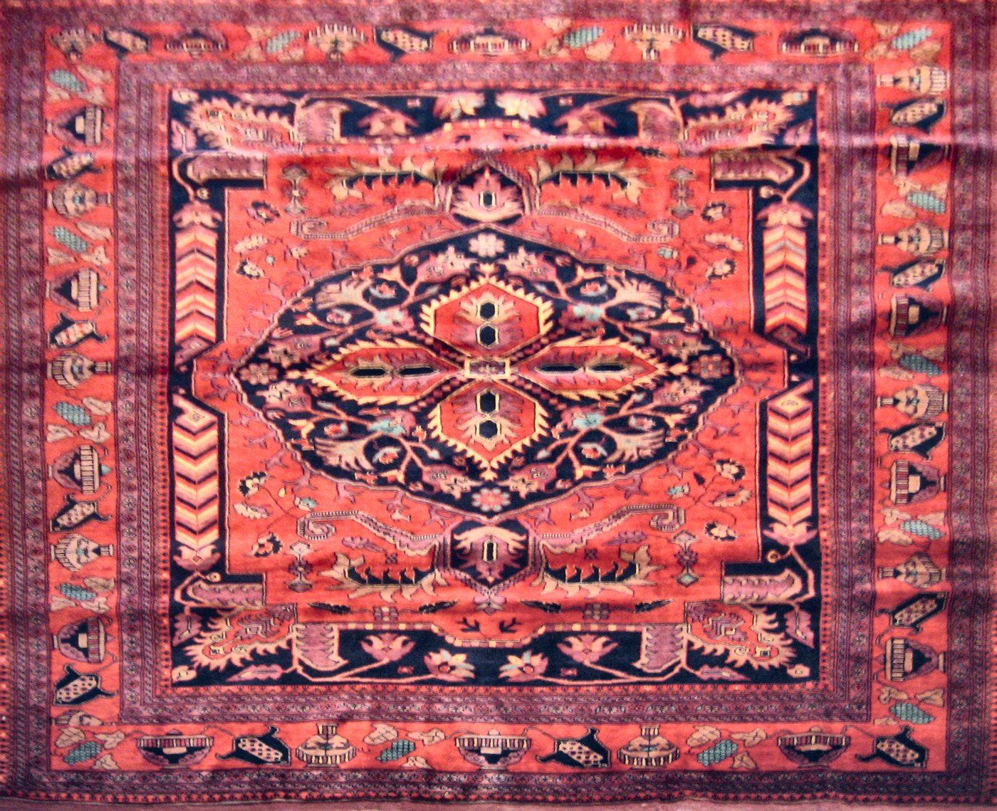 Afghanistan rug, Rust, 5′1″ × 6′3″