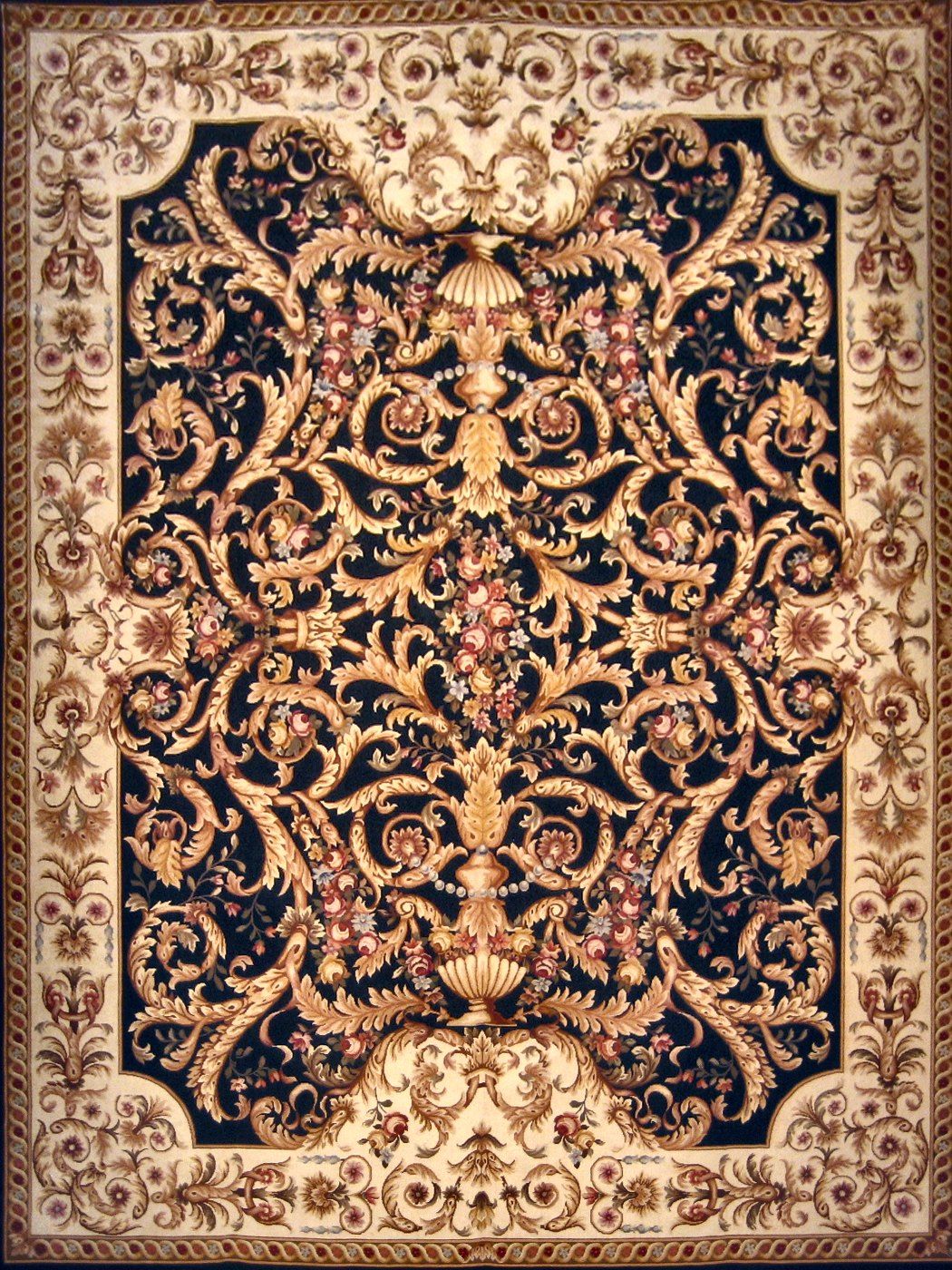 Aubusson Black, 9′0″ × 12′0″