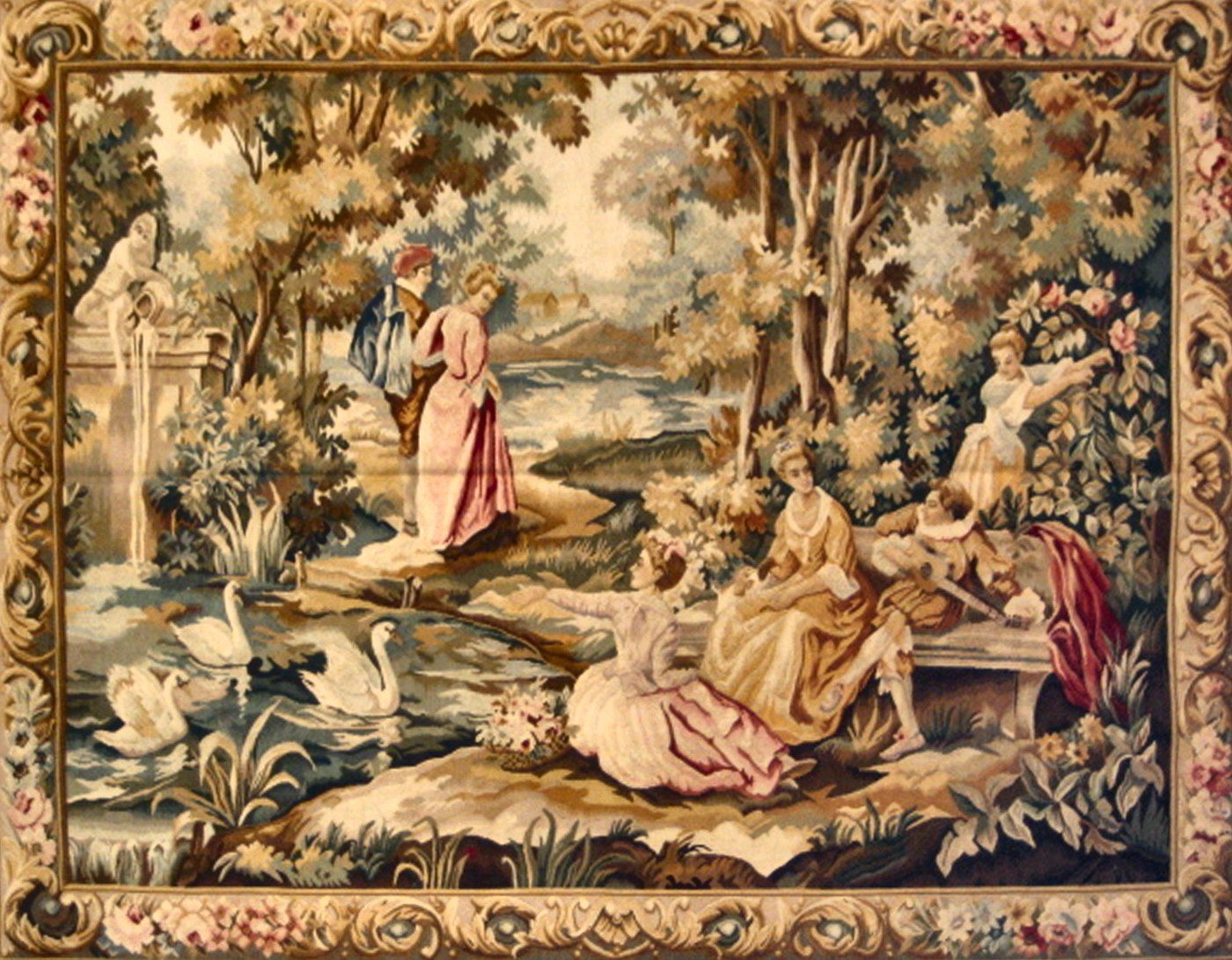 China rug, 5′0″ × 6′5″