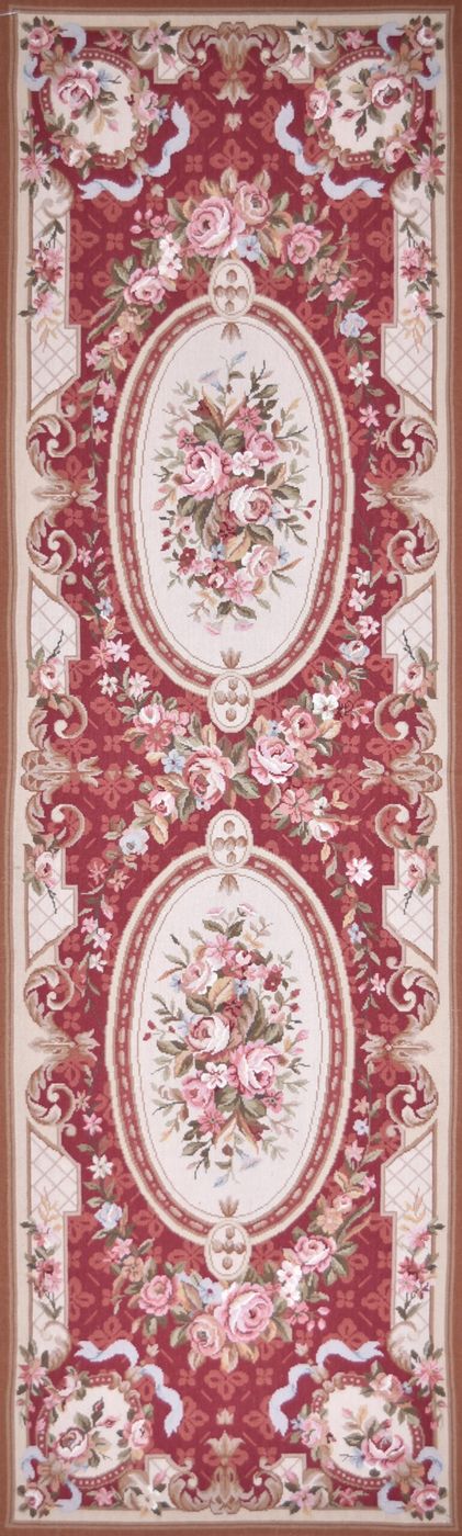 Aubusson ANZP-32A Red, 2′6″ × 8′0″