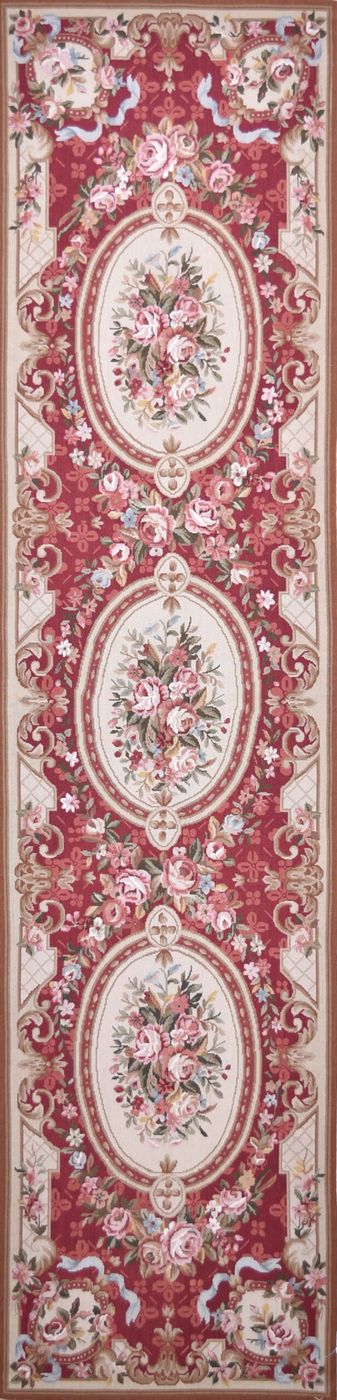 Aubusson Red, 2′6″ × 10′0″