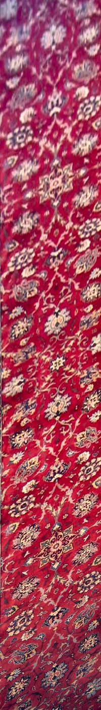Semnan Red / Navy, 2′6″ × 17′6″