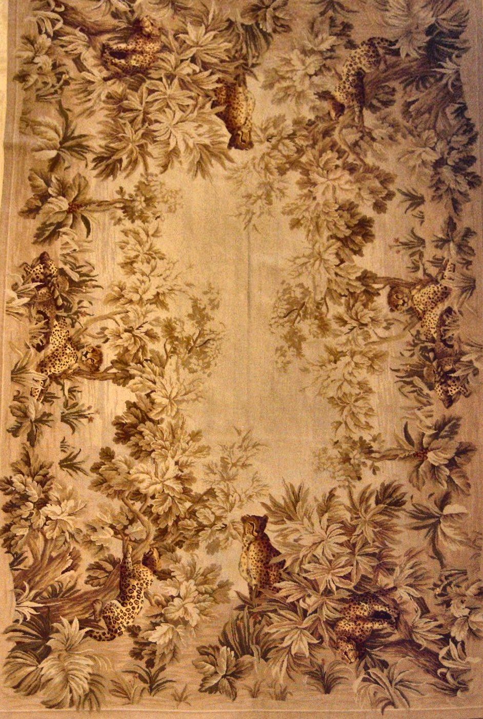 China rug, Gold, 6′4″ × 9′5″