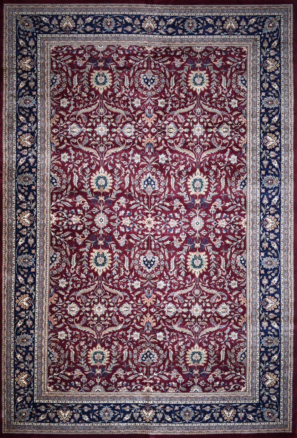 Mahal AM55 Burgundy & Navy 12 x 18, 12′0″ × 18′0″