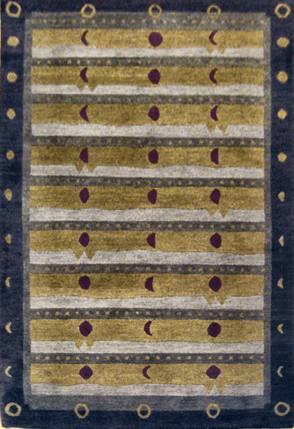 Nepal rug, Slate, 4′0″ × 5′10″