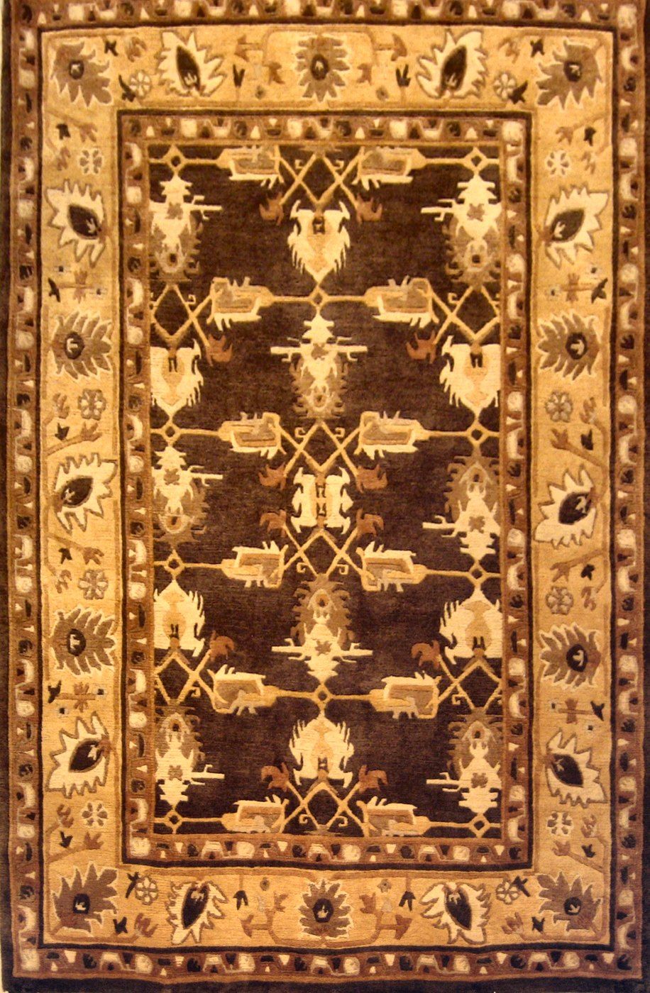 Oushak Chocolate, 6′0″ × 9′2″