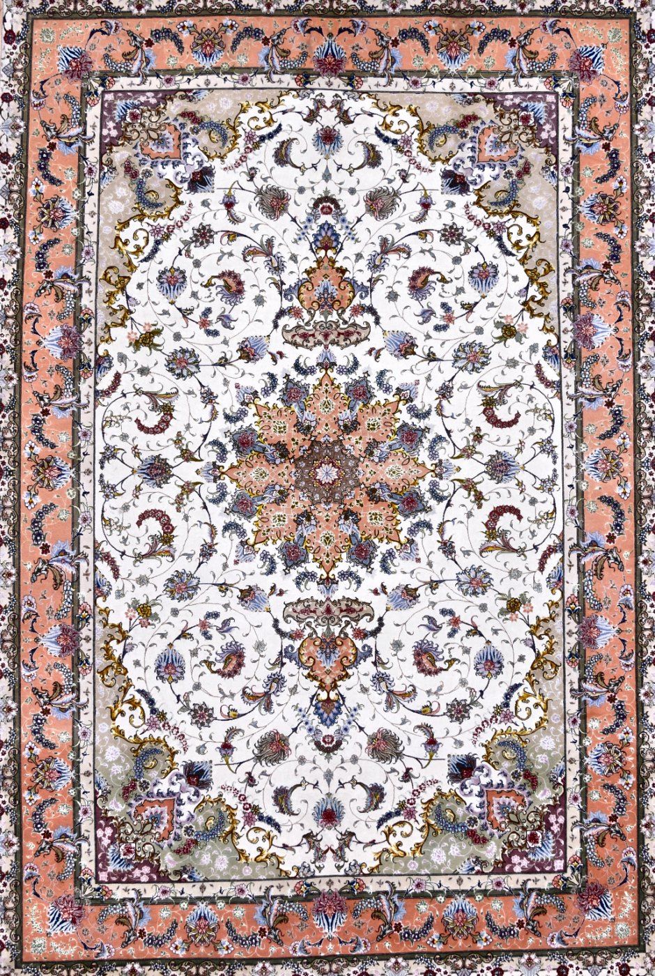Tabriz Ivory / Rose, 6′8″ × 10′1″