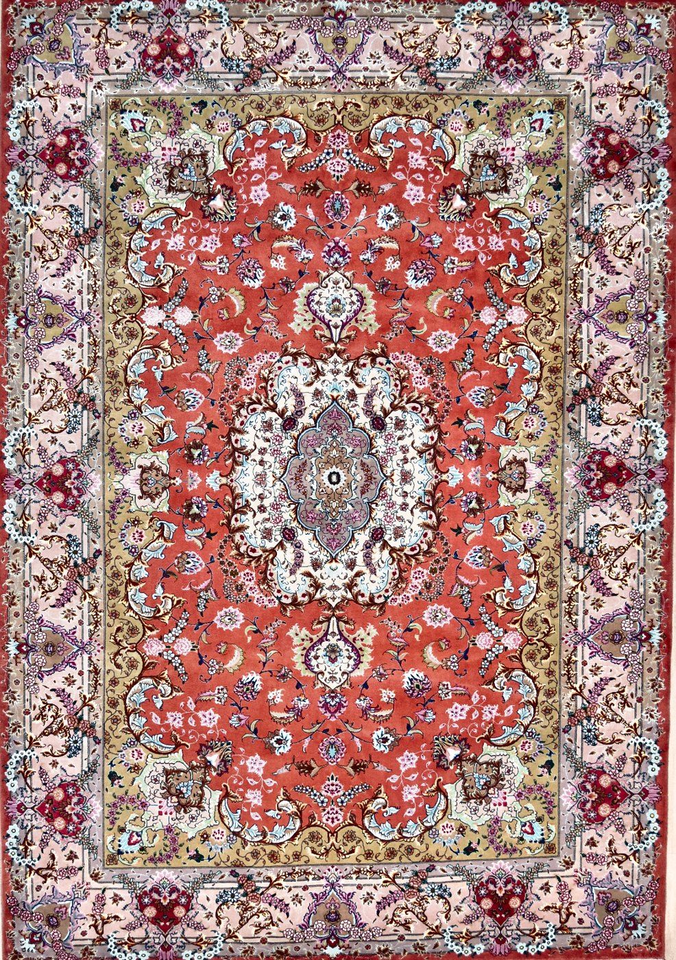 Tabriz Rose, 6′9″ × 9′7″