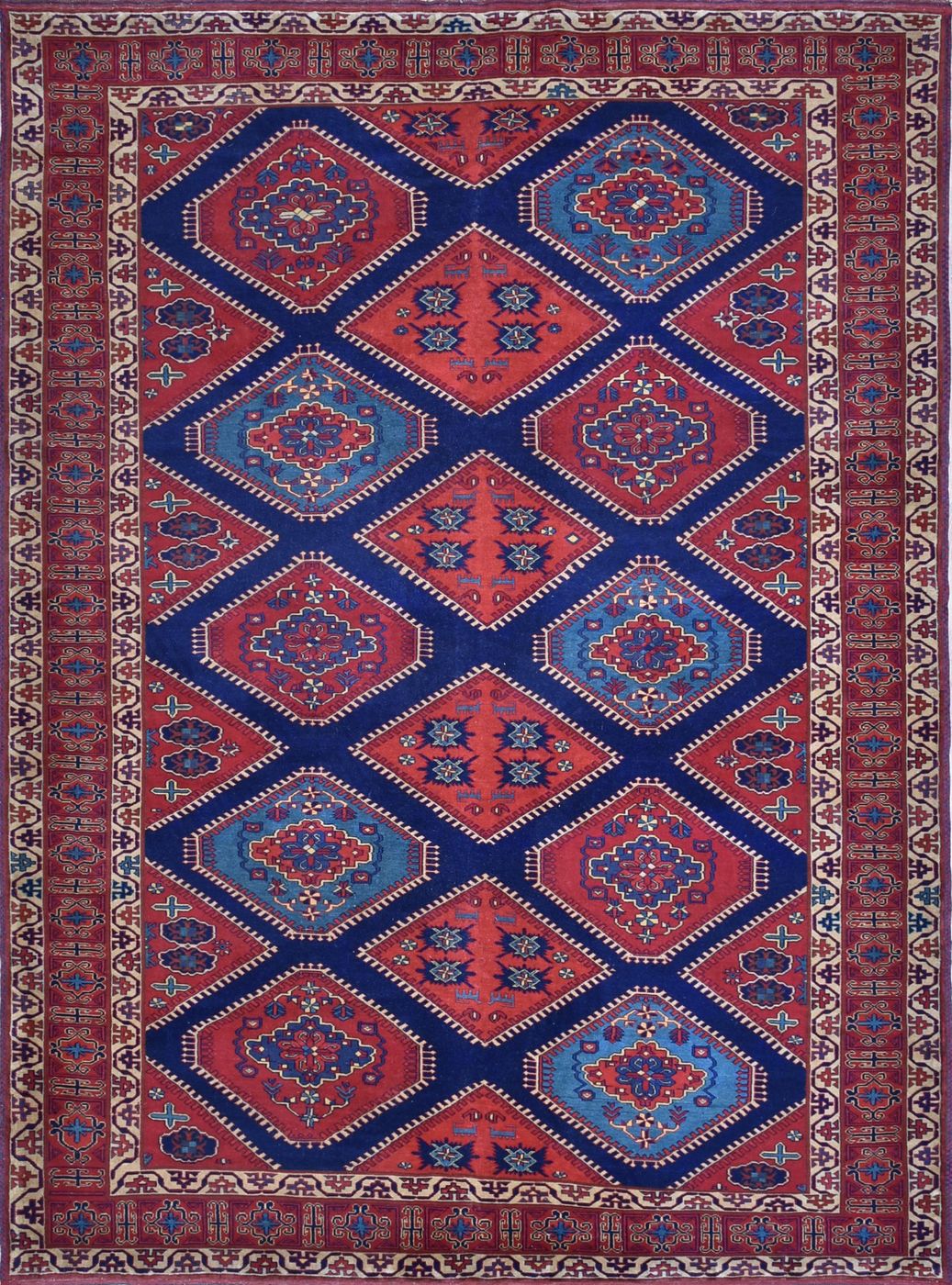 Shirvan Namdar Multi, 6′10″ × 9′2″