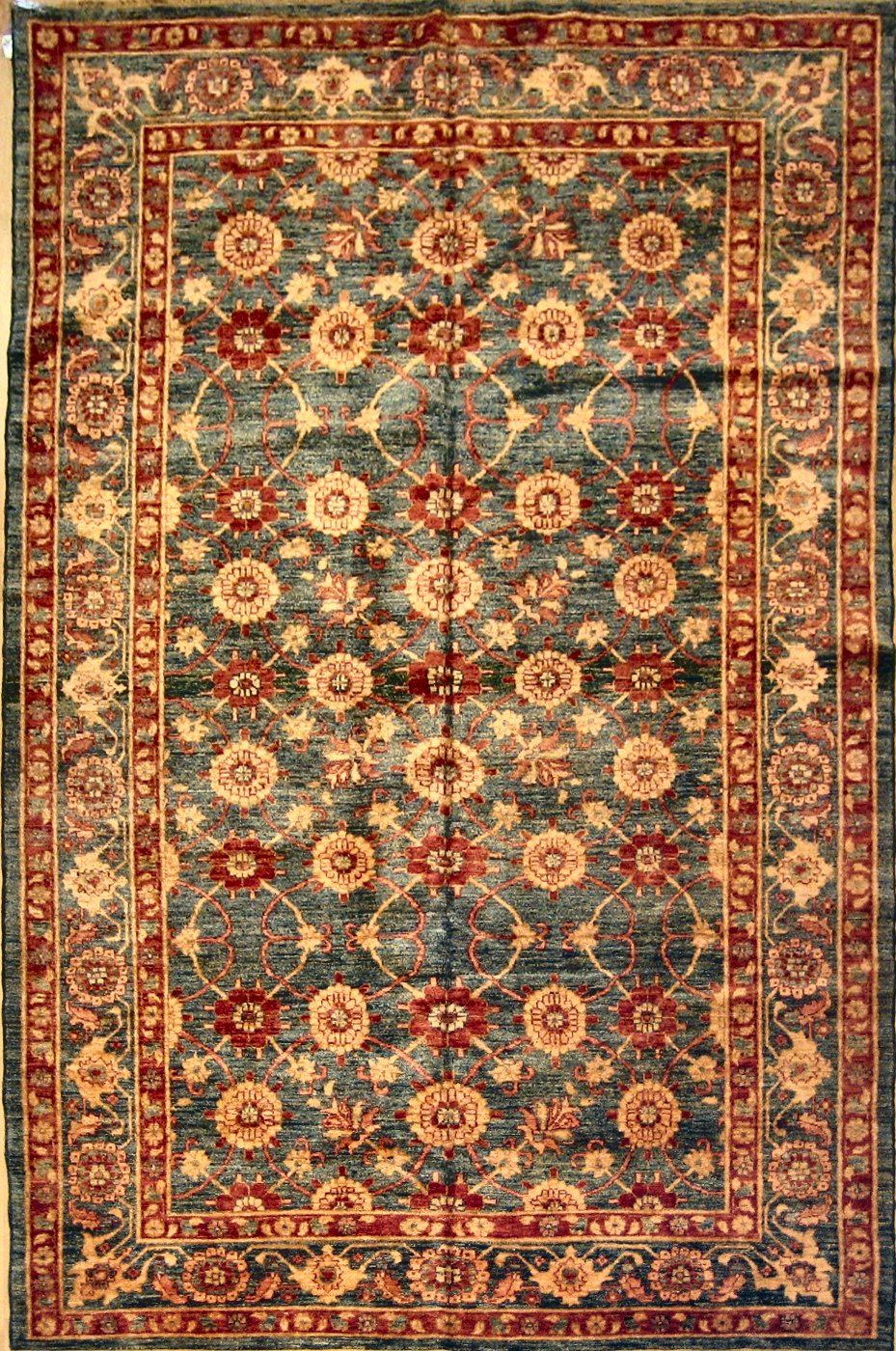 Sultanabad Blue, 6′7″ × 9′11″