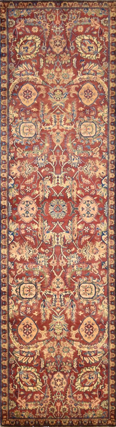 Mughal Agra Red, 2′8″ × 9′11″