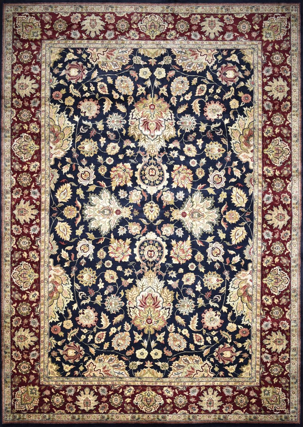Rajput Agra Black/Red, 12′1″ × 17′4″
