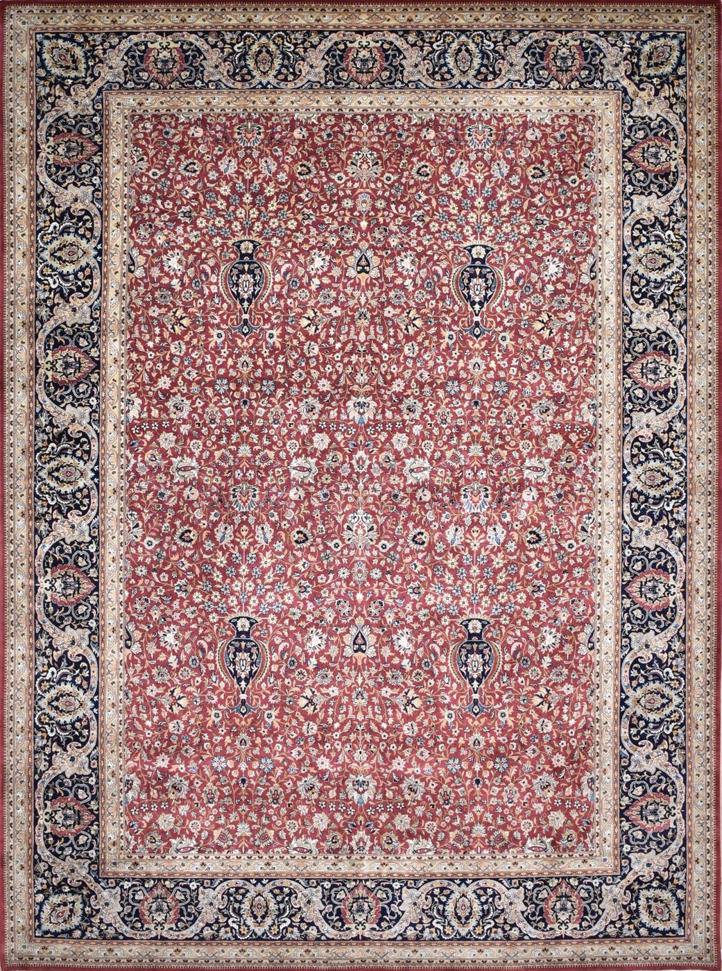 Maqsood Berry & Navy, 9′0″ × 12′2″, from the Shalimar collection