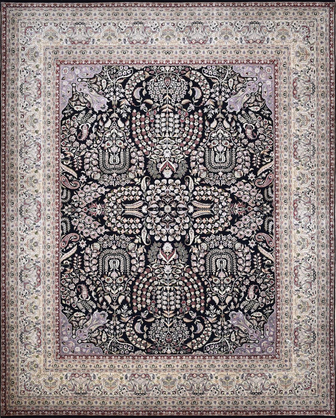 Sarouk Farooq Black & Beige