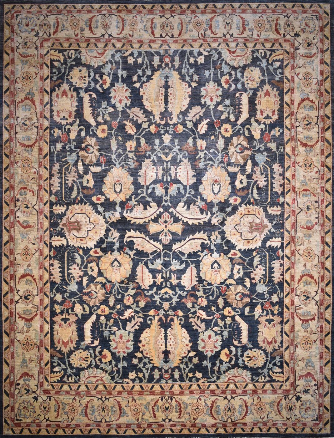 Sultanabad SRD Charcoal, 11′10″ × 15′6″