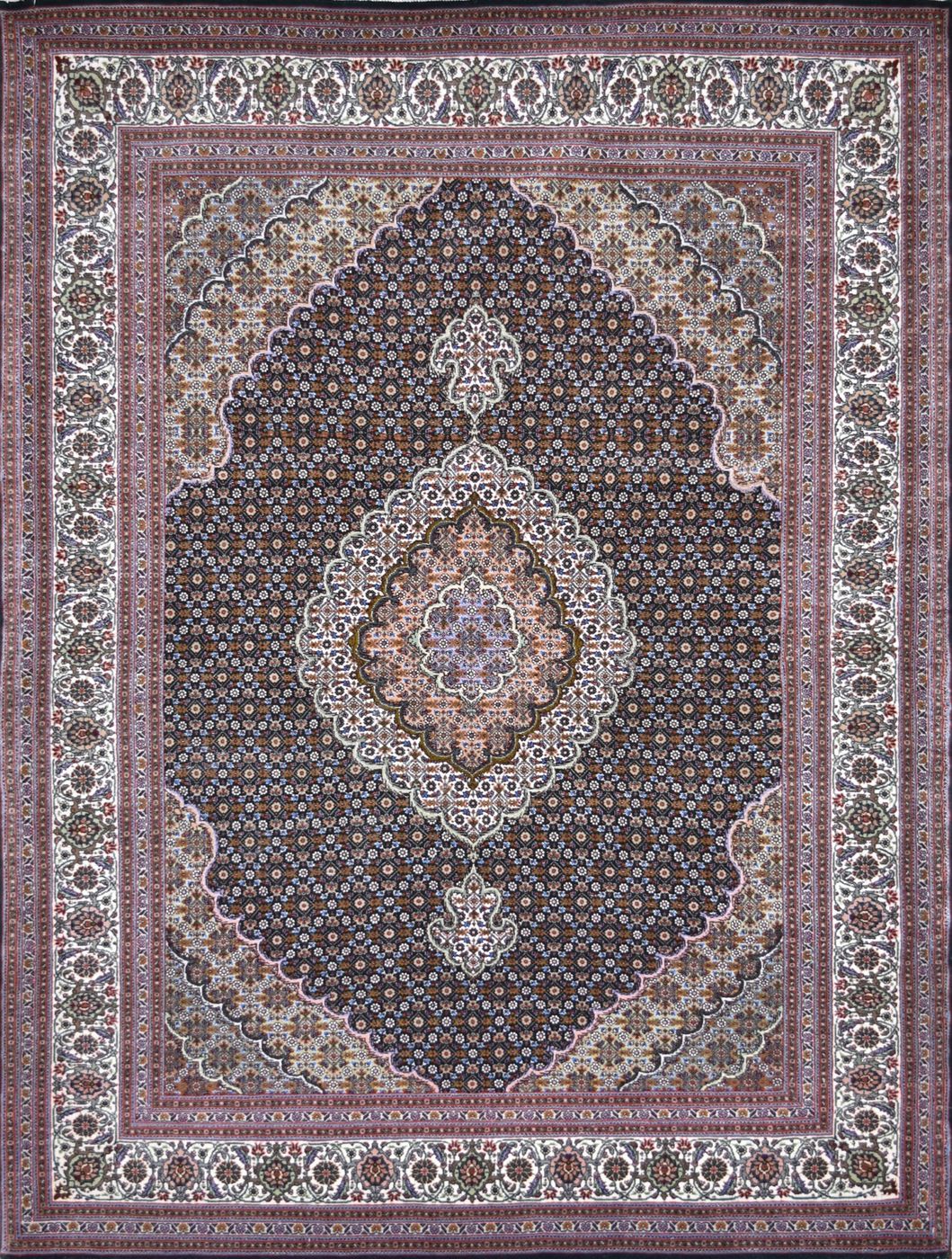 Persian Tabriz Mahi D.Green, 5′0″ × 6′8″