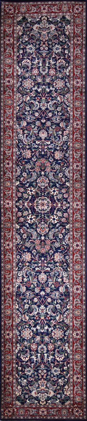 Shalimar Kashan Alloudin Navy, 2′6″ × 12′4″
