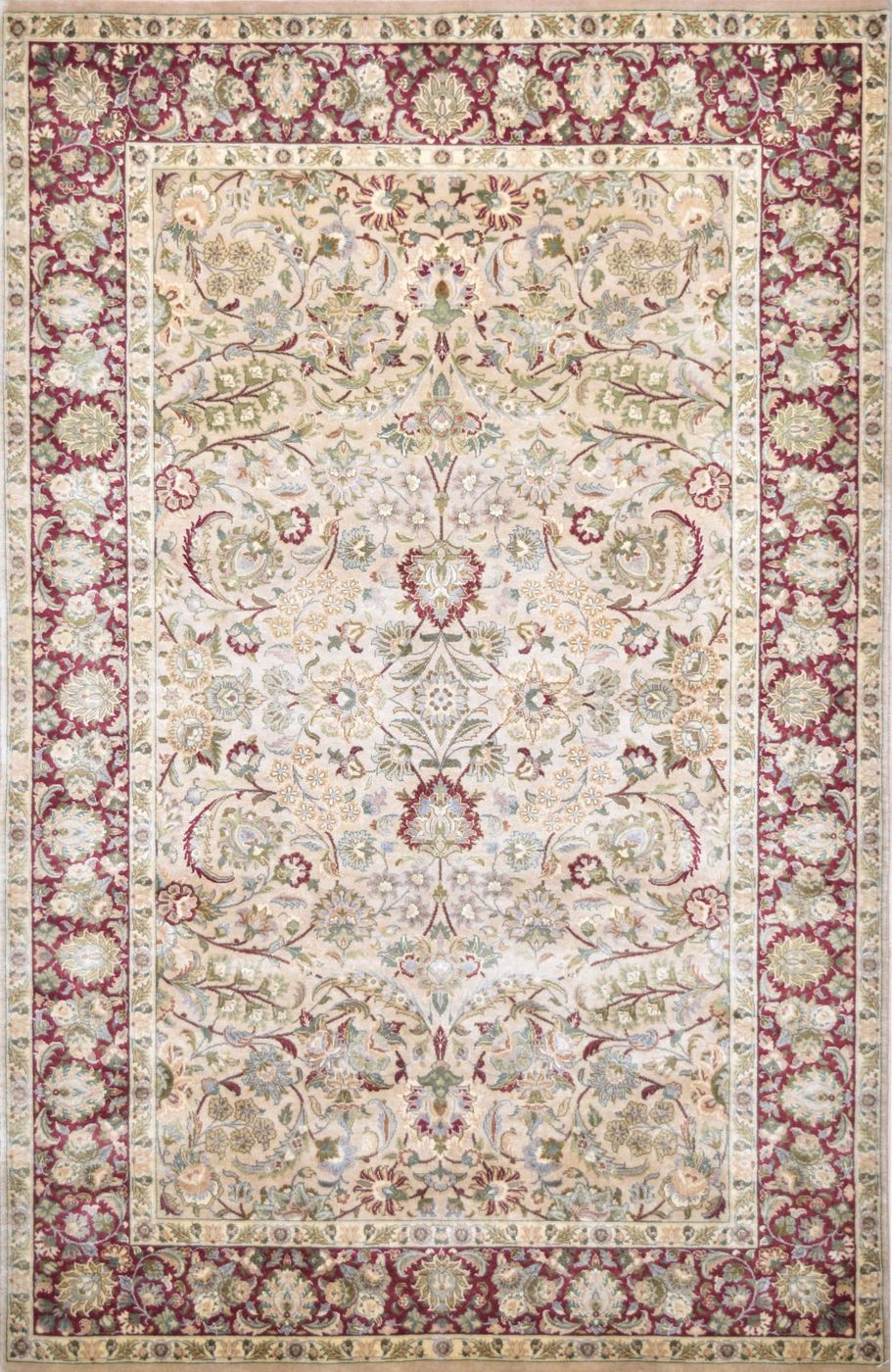 Sayyam Cream & Berry, 4′7″ × 7′0″, from the Shalimar collection