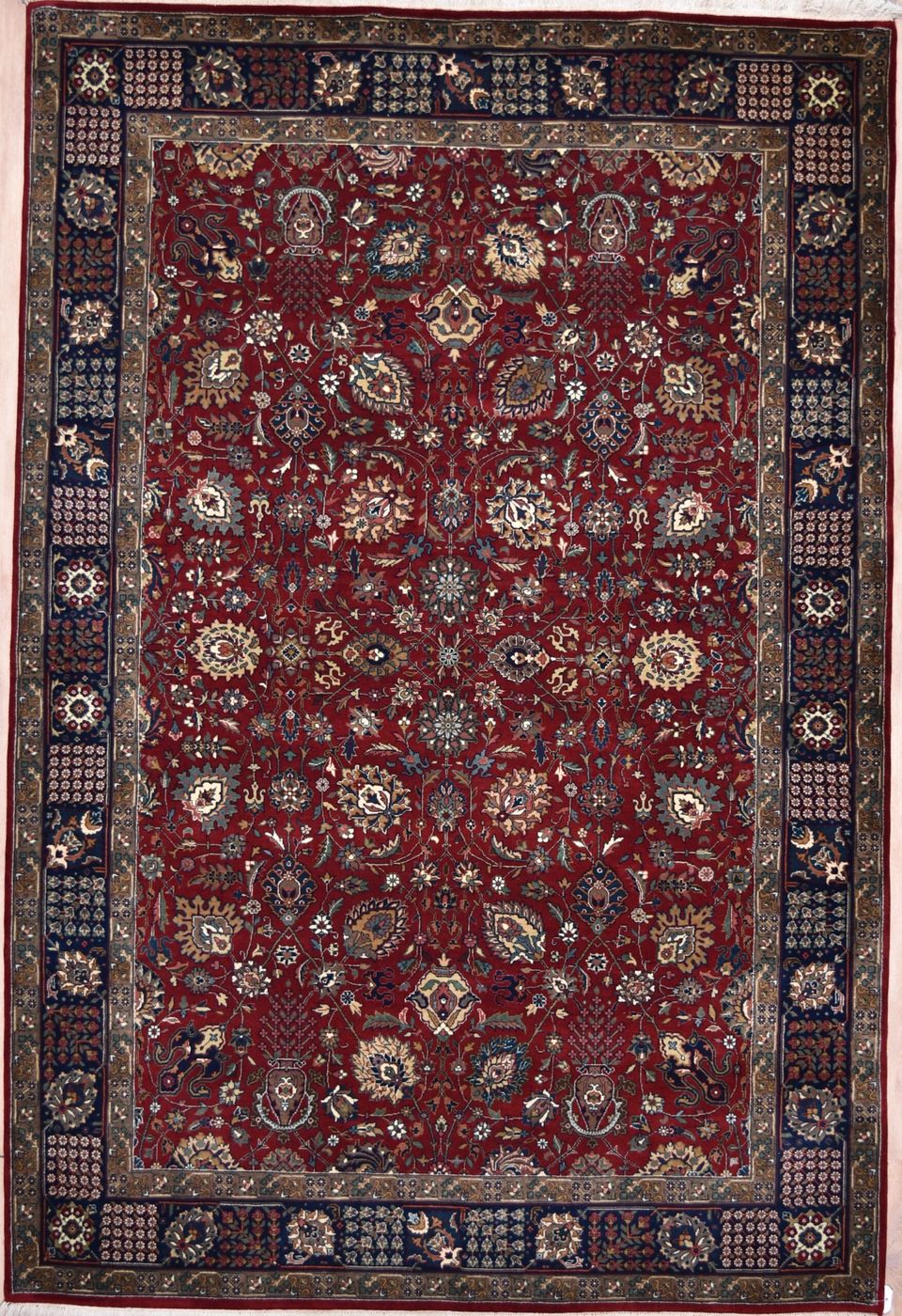 Tabriz Red / Navy, 6′0″ × 9′0″