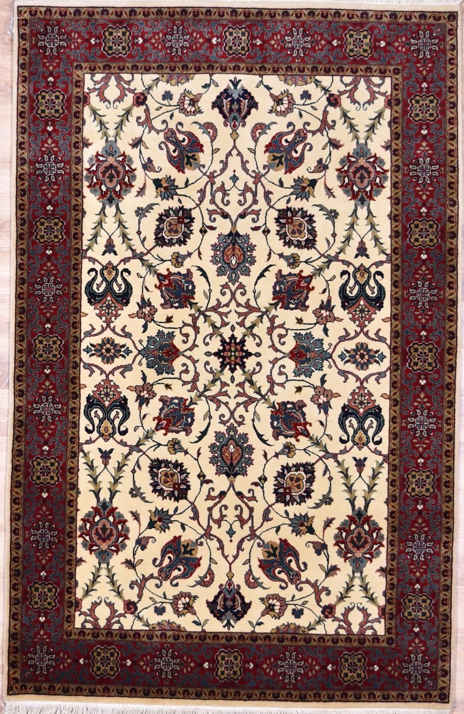 Semnan Ivory / Red, 3′10″ × 6′0″