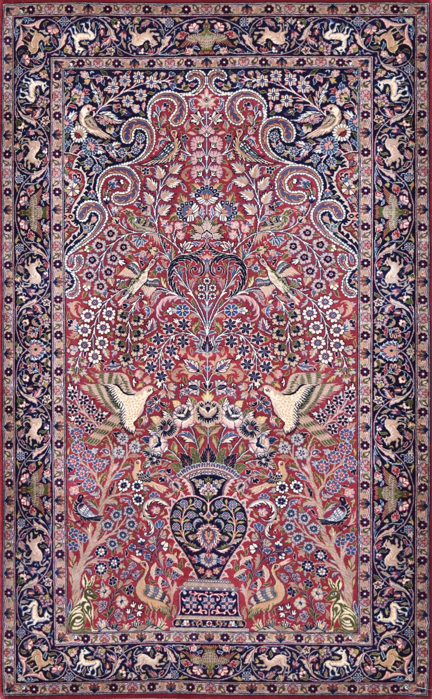 Noor Tabriz Shamshad Rose, 3′2″ × 5′1″