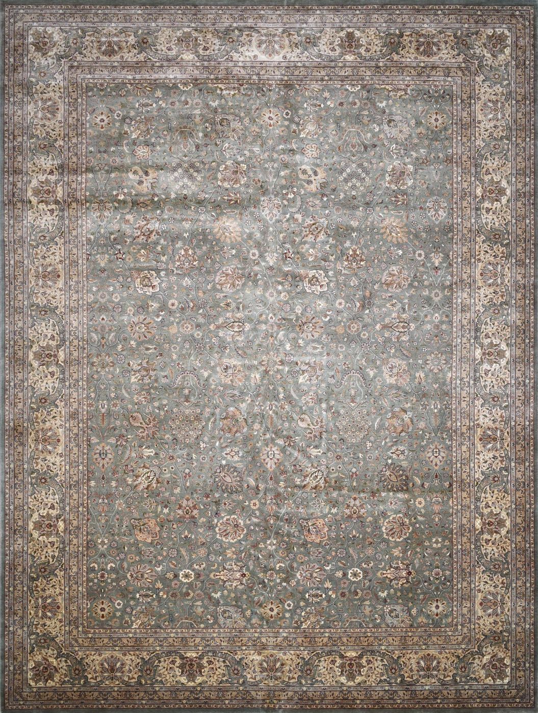 Tabriz Inzimam Olive, 10′2″ × 13′9″, from the Shalimar collection