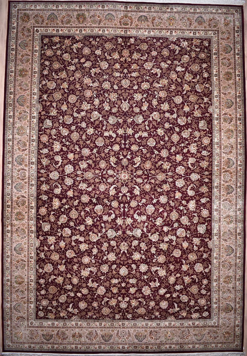 Sino Tabriz Burgundy W & S, 12′0″ × 18′0″