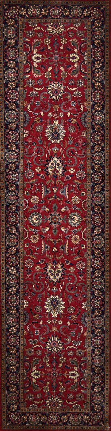 Mehran Birjan Red/Navy, 2′6″ × 10′0″
