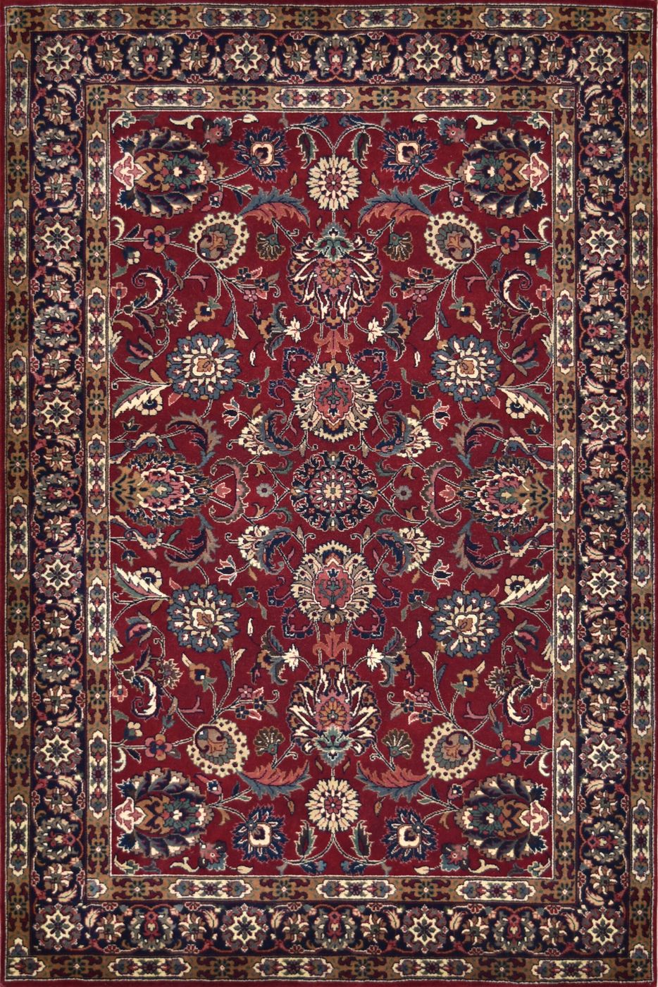 Mehran Tabriz Red/Navy, 4′0″ × 6′0″