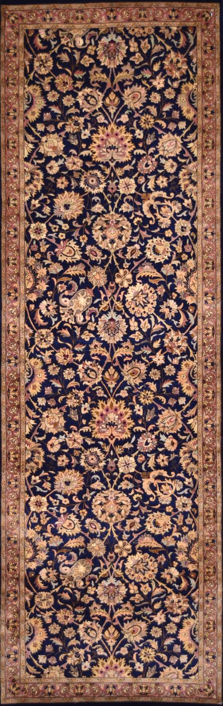 CLassical Tabriz Abdail Navy, 2′6″ × 8′0″