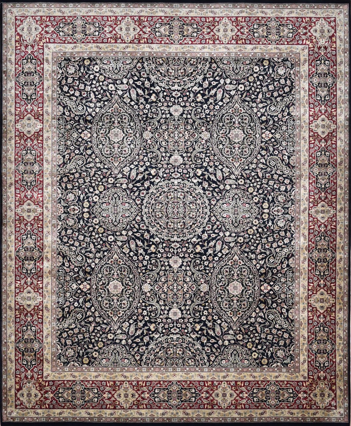 Sakandriya Black & Red, 8′0″ × 9′9″, from the Shalimar collection