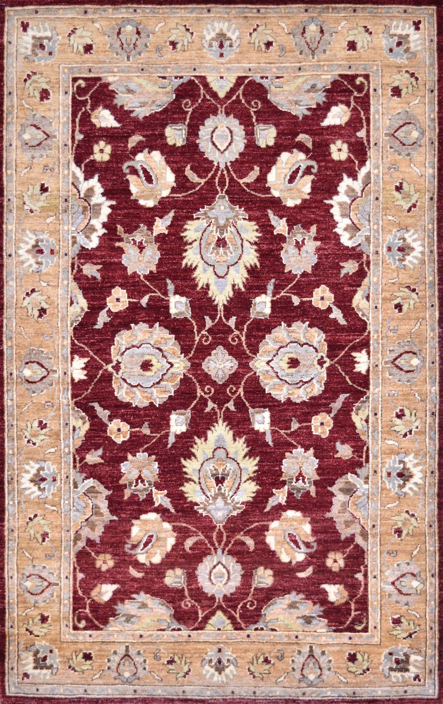 Peshawar Agra Red, 4′1″ × 6′6″