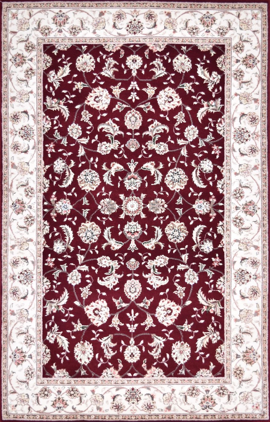 Sino Persia Tabriz Burgundy/Ivory, 3′9″ × 5′9″