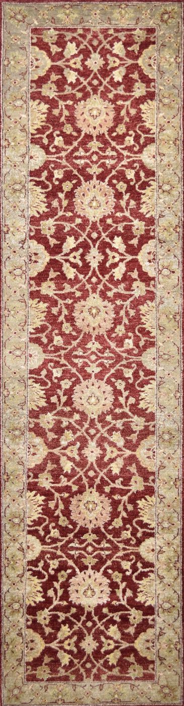 Ziegler Agra Red/Beige, 2′6″ × 10′0″