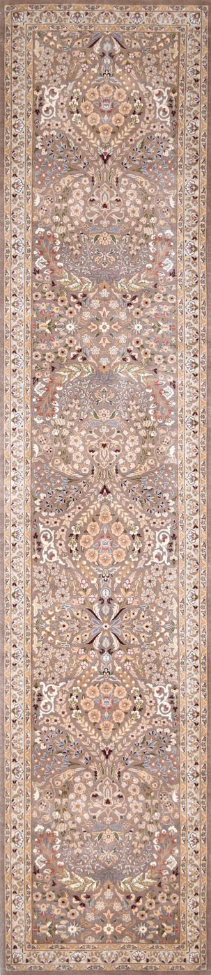 Lahore Sarouk Beige, 2′6″ × 11′10″