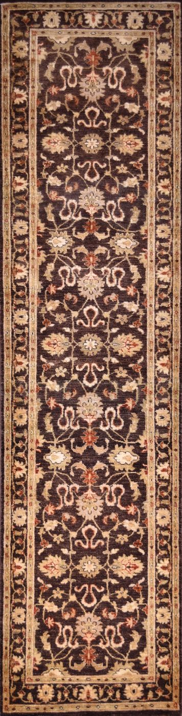 Silk Road Agra Brown, 2′7″ × 10′3″