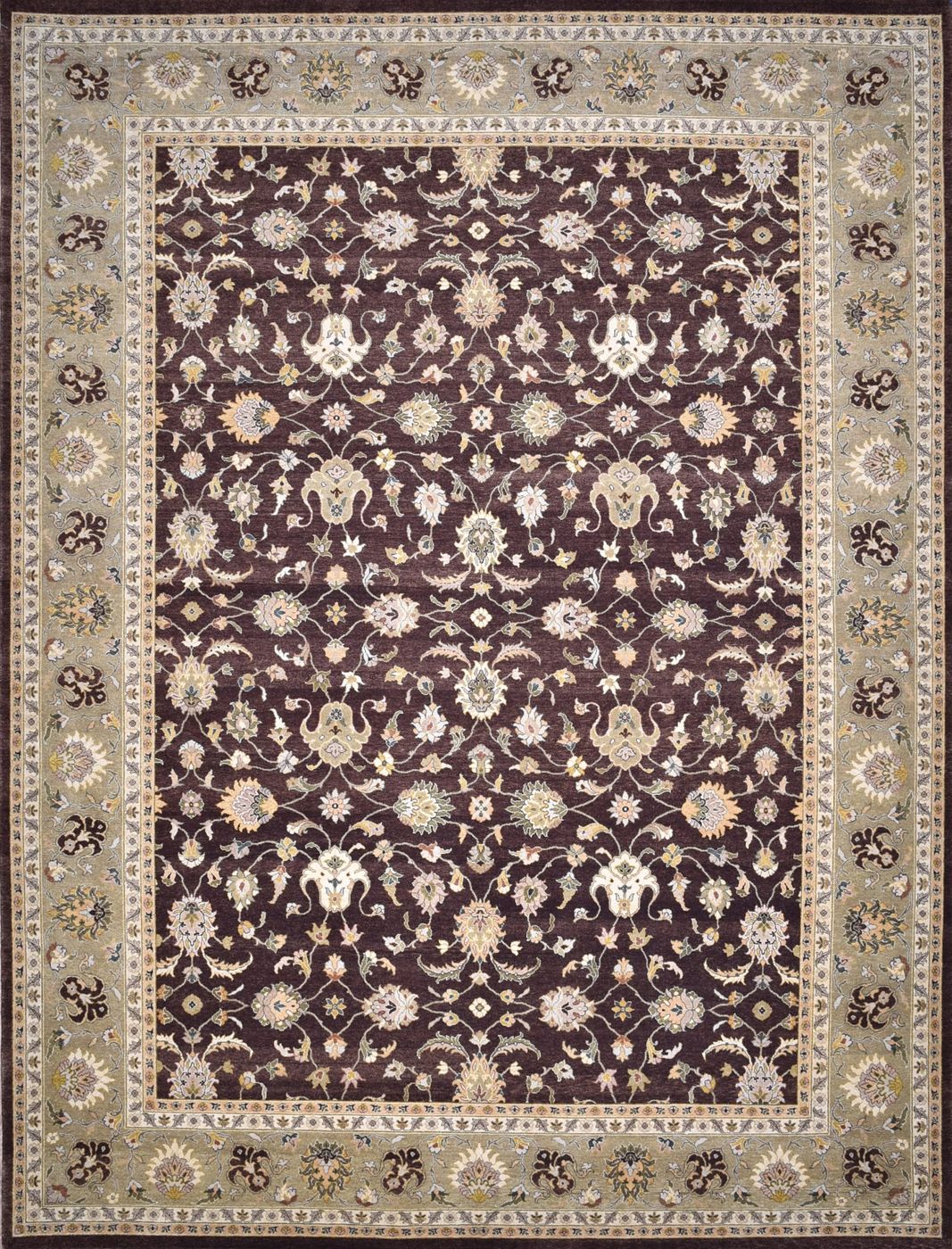 Texila Tabriz Irshad Chocolate, 9′1″ × 12′1″