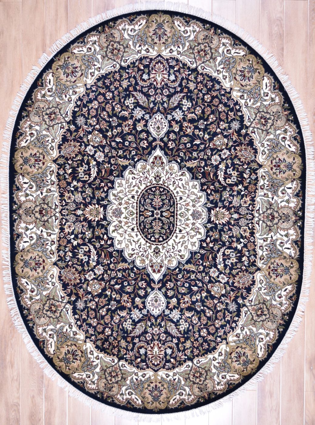 Ambala Kashan Blue/Ivory