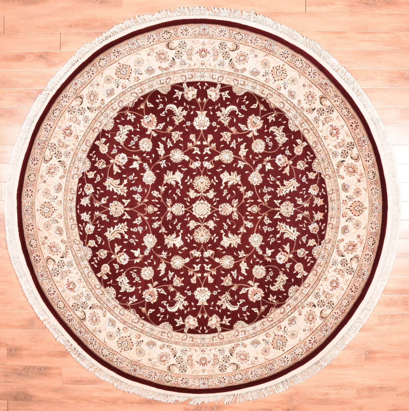 Tabriz LM16-6B Burgundy W & S, 8′0″ × 8′0″