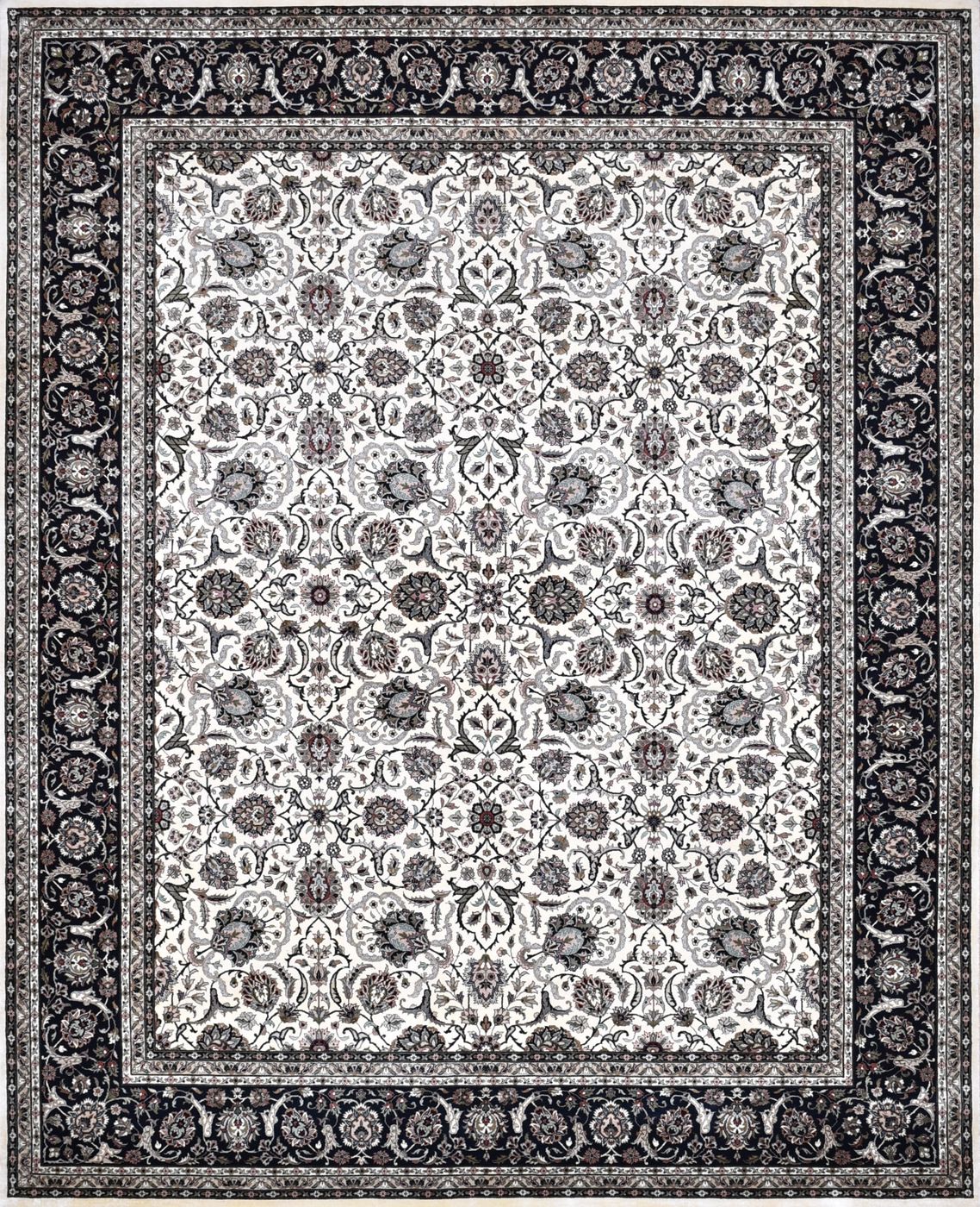 Globe Ivory & Black, 8′0″ × 10′0″, from the Shalimar collection