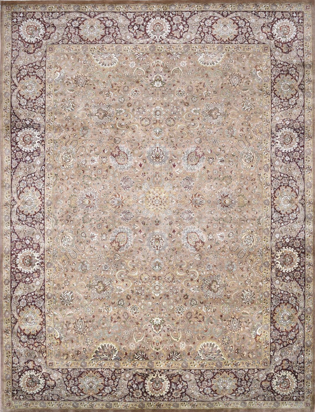 Tabriz Taupe & Brown, 9′2″ × 12′0″, from the Shalimar collection