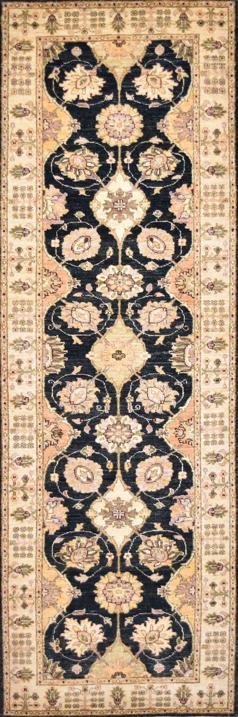 Peshawar Agra Black, 2′9″ × 8′2″
