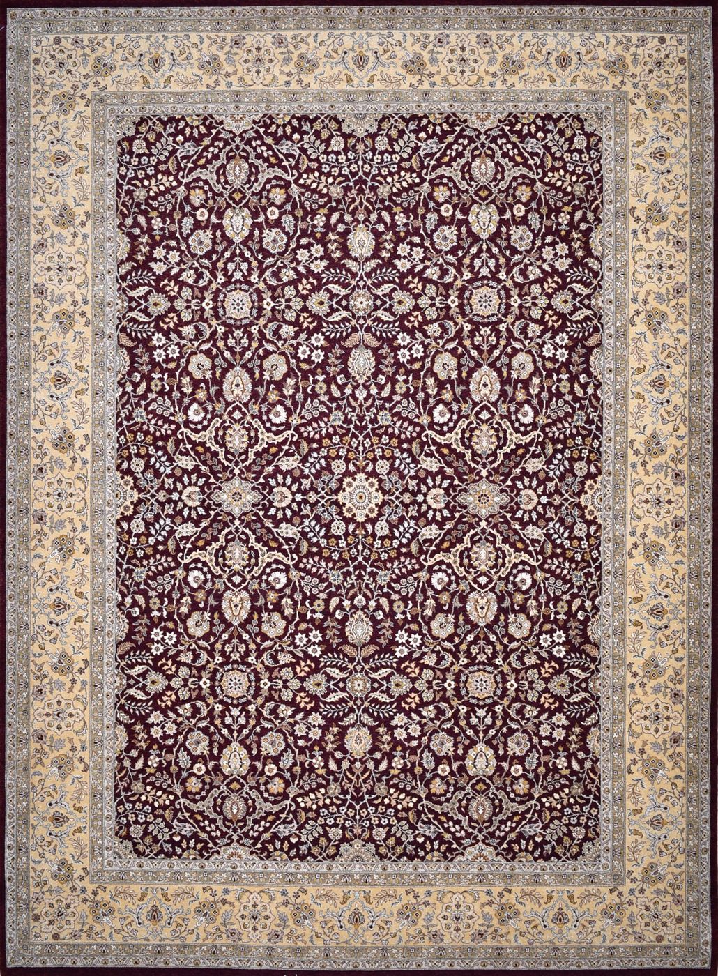 Texila Tabriz Saqib Maroon, 9′1″ × 12′3″