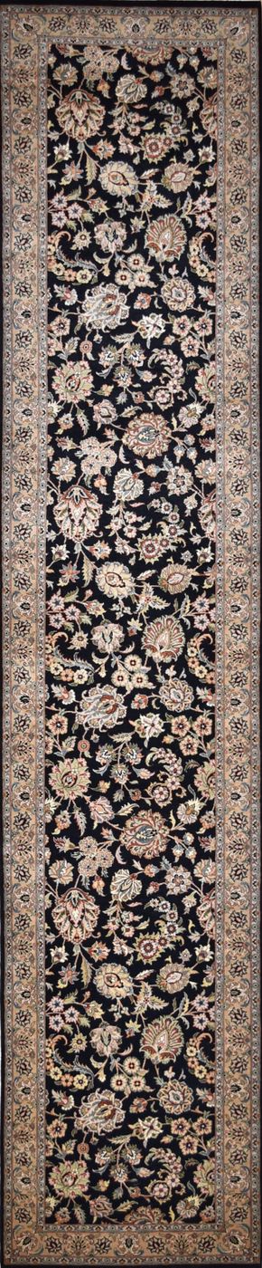 Shalimar Kashan Black, 2′6″ × 12′3″