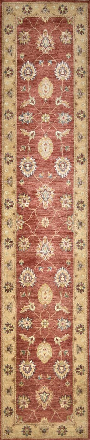 Gazni Sultanabad Rust/Beige, 2′6″ × 12′1″