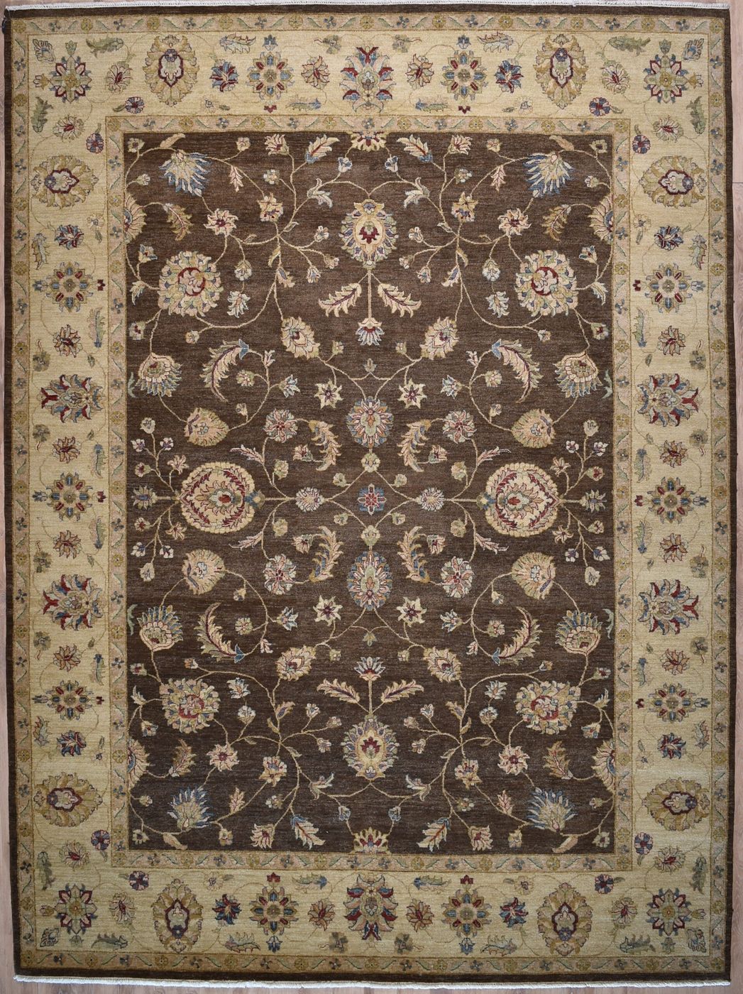 Gazni Sultanabad DC-G Brown/Beige, 9′0″ × 12′0″