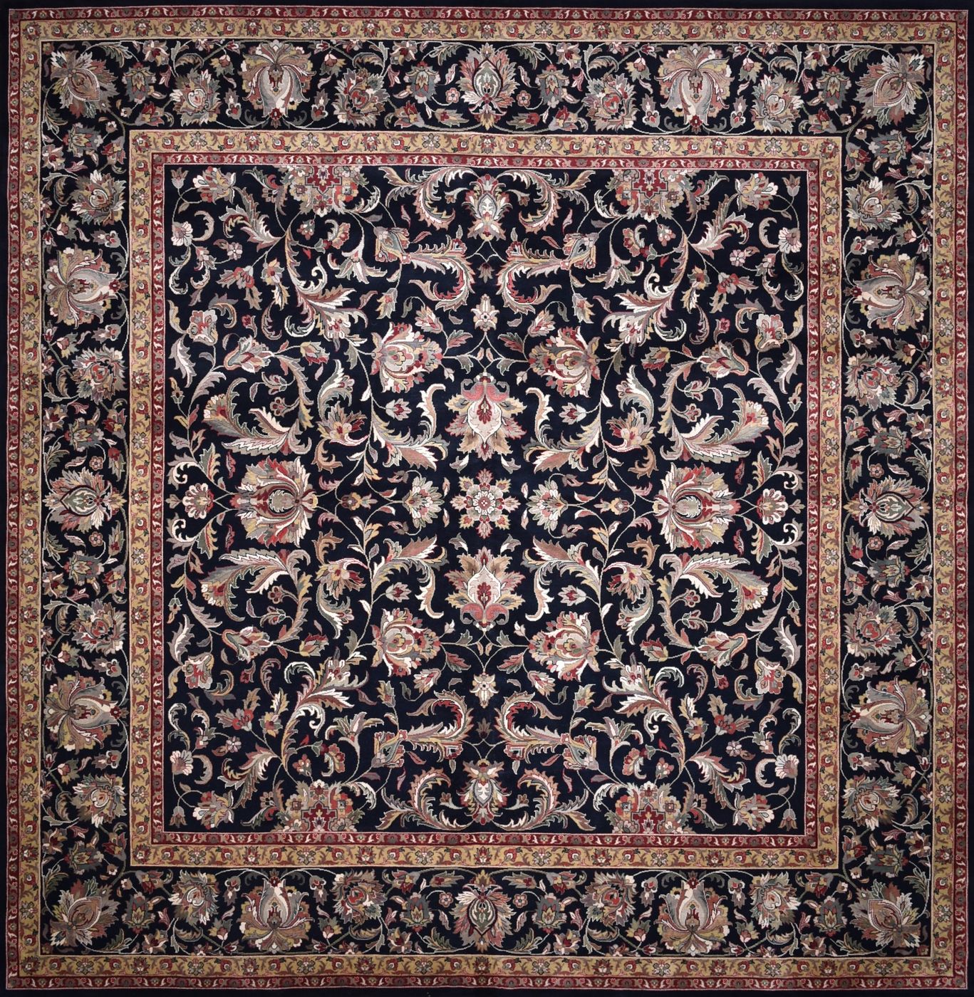 Mirrzapur Kashan2003 Black, 11′11″ × 12′2″