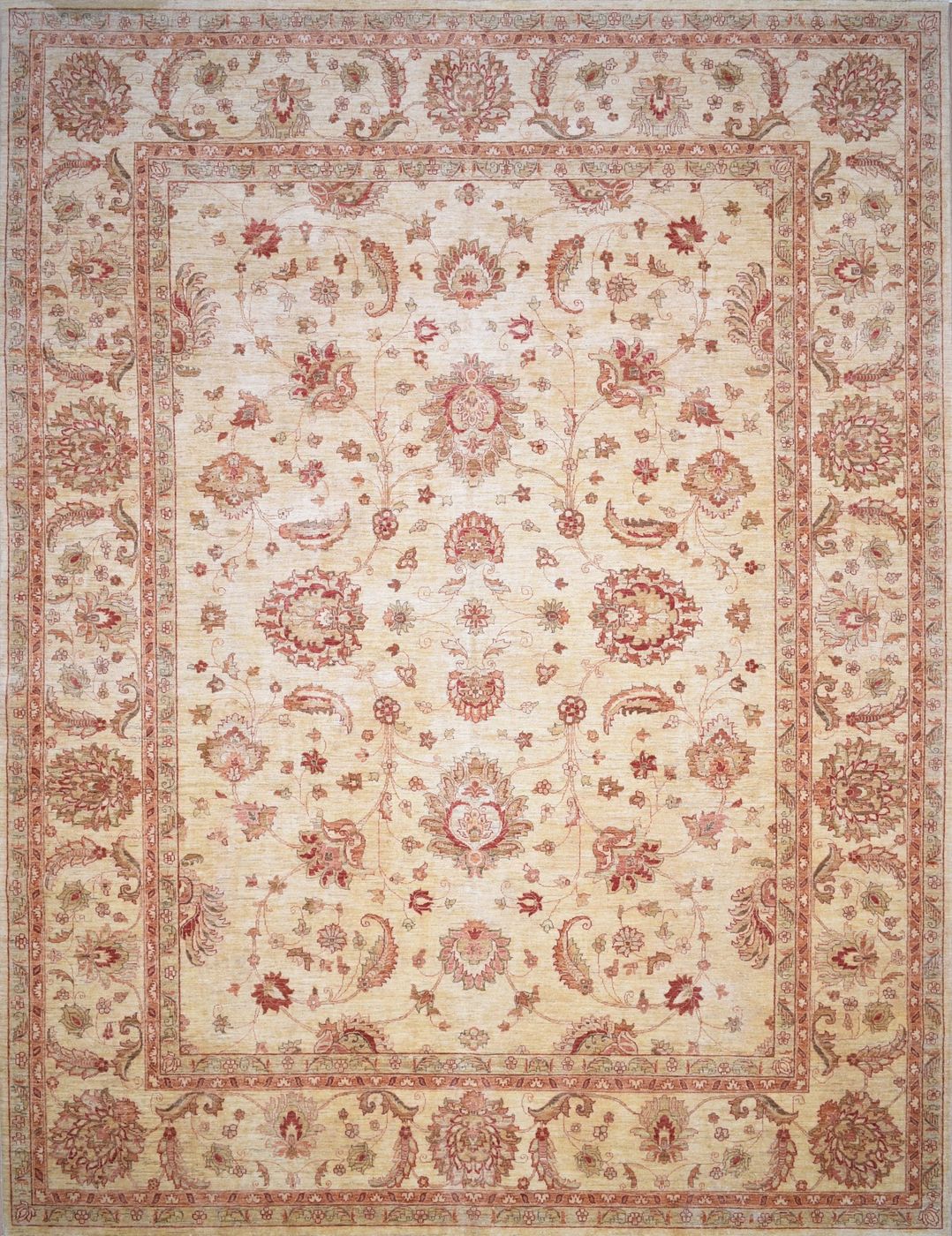 Oushak Cream, 10′11″ × 14′3″